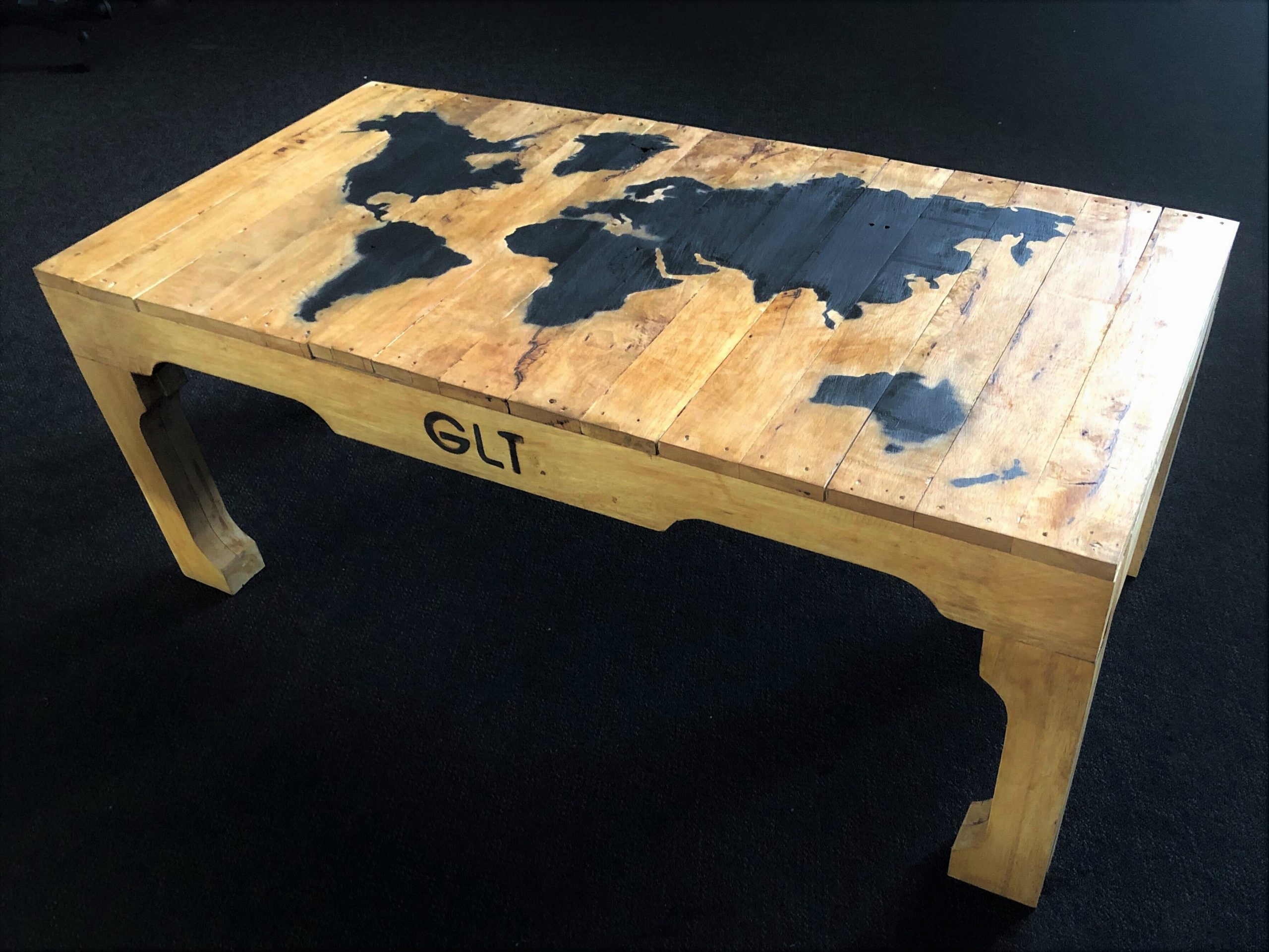 Pallets with Purpose World Map Coffee Table by Get Lost ...